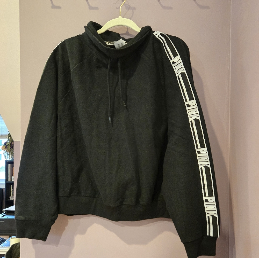Victoria's Secret Black Garment with White PINK Trim
